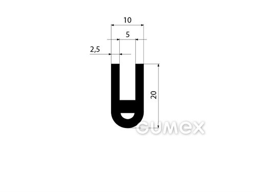 GUMMIPROFILE U-FORM - NBR